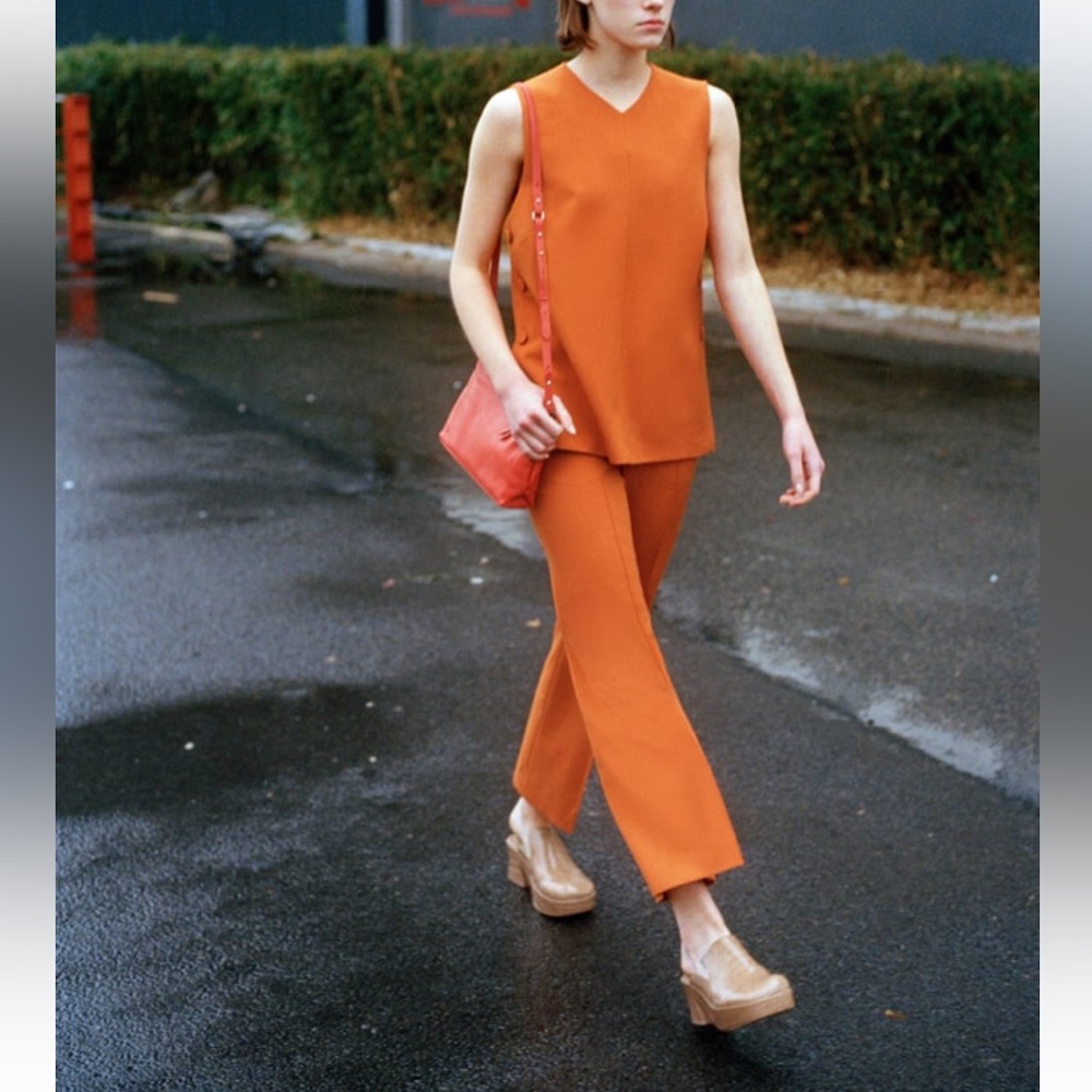 LIKE NEW - Zara orange set, size M